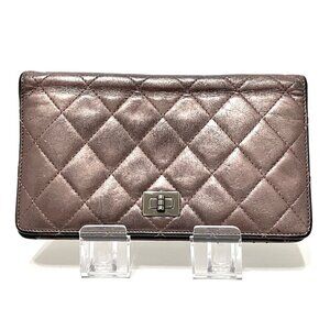 Auth Chanel 2.55, Matelass - Metallic Pink Lambsk… - image 1